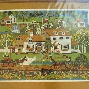 Vintage NOS White House Inn Dimensions Needlepoint Kit #2125 1980 New